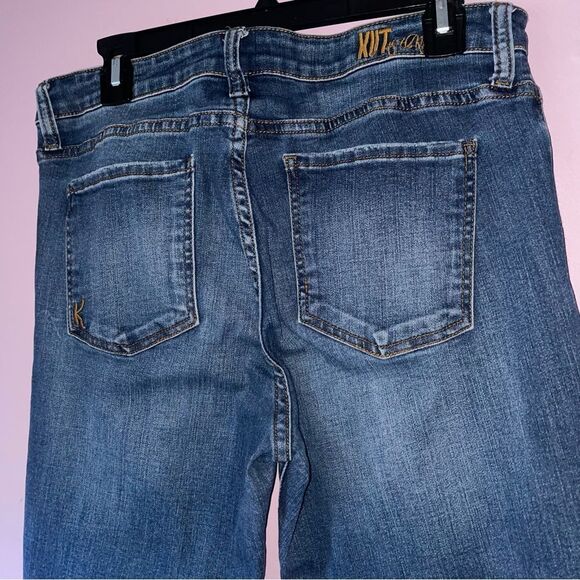 Kut from the Kloth Size 12 Classic Blue Denim Skinny Jeans - Picture 6 of 7